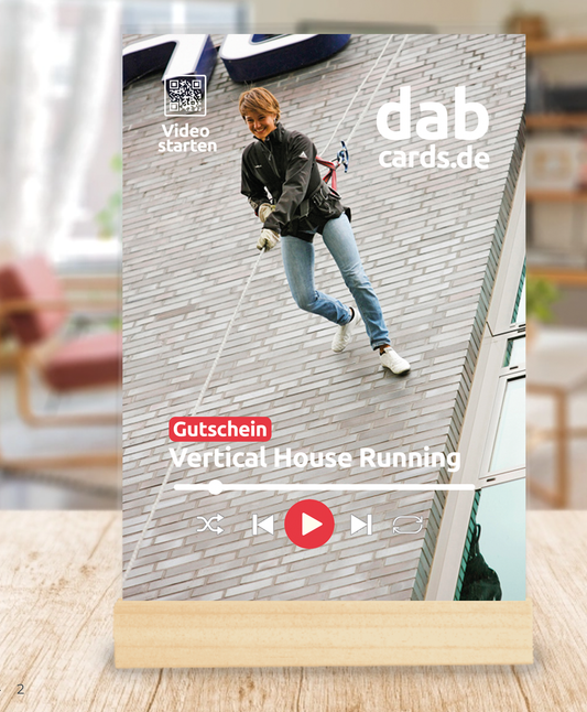 House Running in Deutschland: Gutschein aus Plexiglas